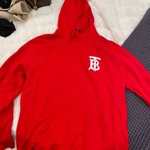 Monogram Motif Cotton Hoodie Burberry